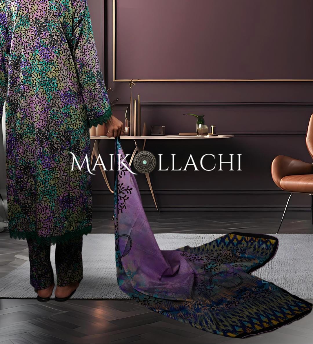 Vibrant Elegance: Exploring the Intricate Design of a Mai Kollachi Outfit