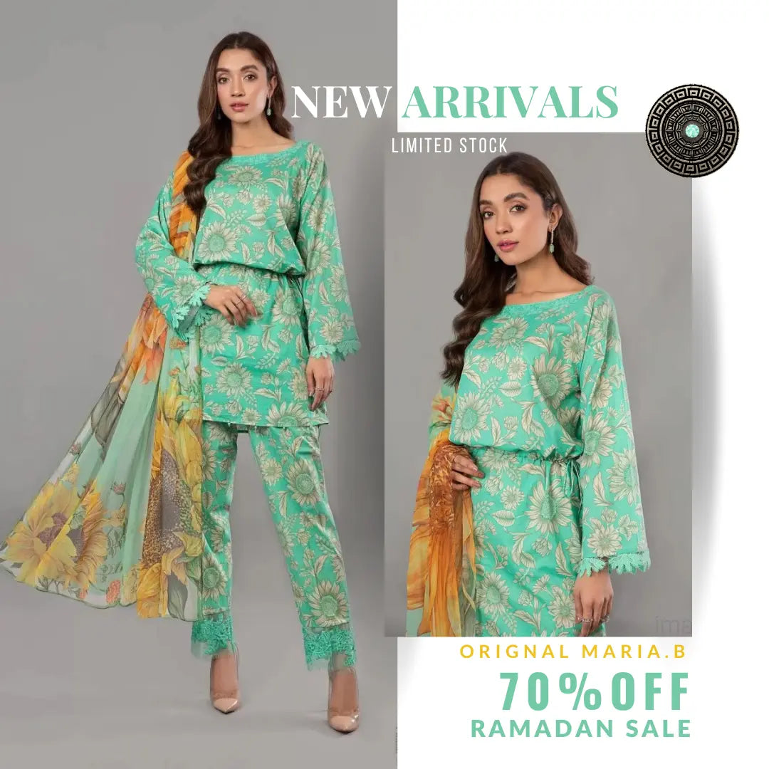 How to Style a Maria.B M.print Casual 3 Piece Suit - Asian Dress for asian clothes uk - Mai Kollachi