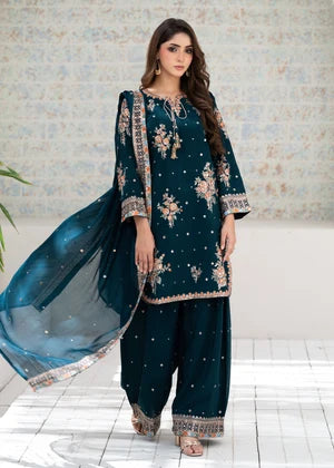 Sea Green Silk Short Kurta 3 Piece Suit
